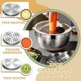 thumbnail image 5 of Mixing Bowls with Airtight Lids, AOKIWO 32Pcs Stainless Steel Nesting Non-Slip Bottoms Mixing Serving Bowls Set wtih 3 Grater & Tools Gadgets, 7/4/2.5/2/1.5/1QT Metal Salad Bowls for Serving Preppi, 5 of 8