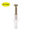 Uxcell Anti-Rotation Plastic Expansion Wall Plugs Featuring Lag Expand ...
