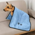thumbnail image 6 of Qocolhg Oversized Microfiber Dog Towels for Drying Dogs,Super Absorbent and Soft Pet Grooming Towel,Perfect Dog Shower & Bath Supplies for Large,Medium or Small Dogs and Cats,Clearance,Blue, 6 of 6