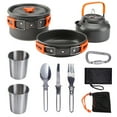 thumbnail image 1 of Bangcool 9PCS Camping Cookware Set Portable Multipurpose Outdoor Cookware Set for Picnic, 1 of 9