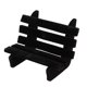 thumbnail image 3 of 1/6th banco de parque en miniatura 12 pulgadas figuras de acción silla juguete para juego de imitación Negro Zulema Dollhouse Park Bench, 3 of 7