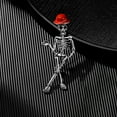 thumbnail image 6 of Halloween Skull Brooch Alloy Rhinestone Lapel Pin for Women - Fashion Jewelry Accessory for Hats Bags Dresses - Thanksgiving Christmas Gift for Teens Wife GirIfriend, 6 of 6