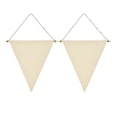 thumbnail image 1 of 2 Pcs Broche Badge en Toile Beige Bannière Pendentif pour Épingles de Collection et Designs DIY, 1 of 8