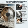 thumbnail image 3 of Steeli Steel Sponge for Stainless Steel – Removes Burnt-On Stains for Pans(6pcs), 3 of 7