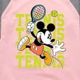 thumbnail image 3 of Mickey & Friends - Mickey Tennis - Toddler And Youth Girls Raglan Graphic T-Shirt, 3 of 4