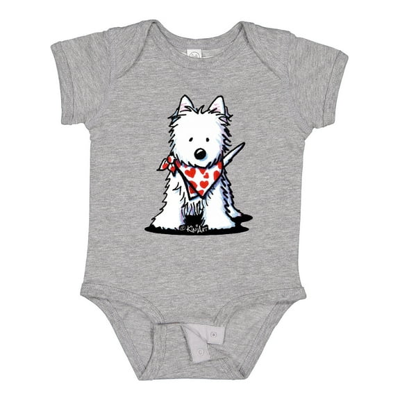 Inktastic Westie in Bandana Boys or Girls Baby Bodysuit