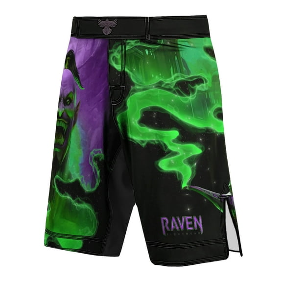 Raven Fightwear Men's The Djinn MMA Shorts BJJ Black