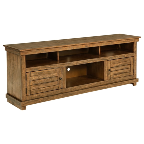 Coaster Payne 70-inch TV Stand Media Console, Distressed Brown