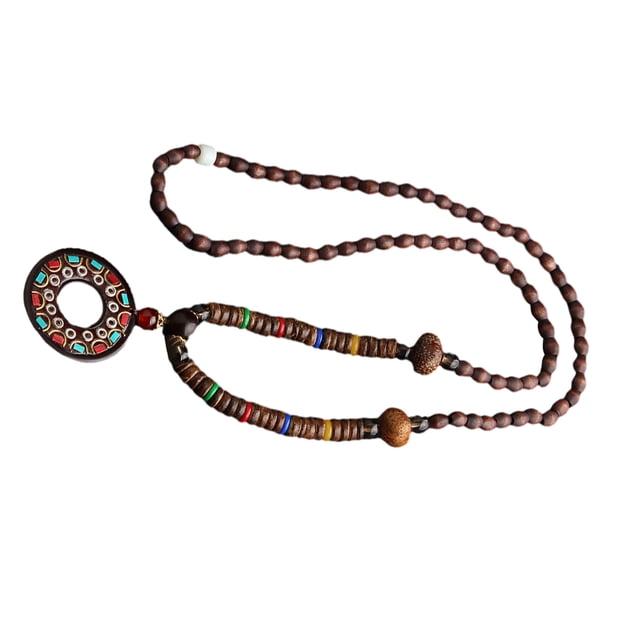 Wweixi Style Vintage Perles Pendentif Déclaration de Mode Large Application comme Indiqué 3 1Set
