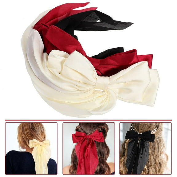 MUSEYA 3Pcs Hair Clips Cute Elegant Accessories for Women Red Metal