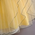 thumbnail image 6 of Diufon Puffy Princess Dress for 5-14 Years Girl Lace Mesh Layered Rompers Skirt Birthday Middle-Age Dresses (5-6 Years, Yellow), 6 of 9