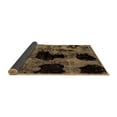 thumbnail image 2 of Ahgly Company Indoor Round Abstract Brown Modern Area Rugs, 3' Round, 2 of 4