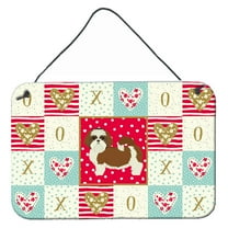 Carolines Treasures CK5953DS812 Shih Tzu Love Wall or Door Hanging Prints 8x12 multicolor