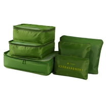 GASTROPOD 6pcs Packing Cubes Luggage Bags Organizer Durable Travel Luggage Packing Organizers Set with Sky Green