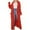 Orange1, variant on UJNDER Knitted Sweater Coat Long Cardigan Warm Winter Fashion Outerwear Casual Oversized Button Front Pocket Detail Winter Coats for Women Pink L