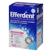 Efferdent Retainer & Denture Cleaner Tablets, Complete Clean , 102 Count