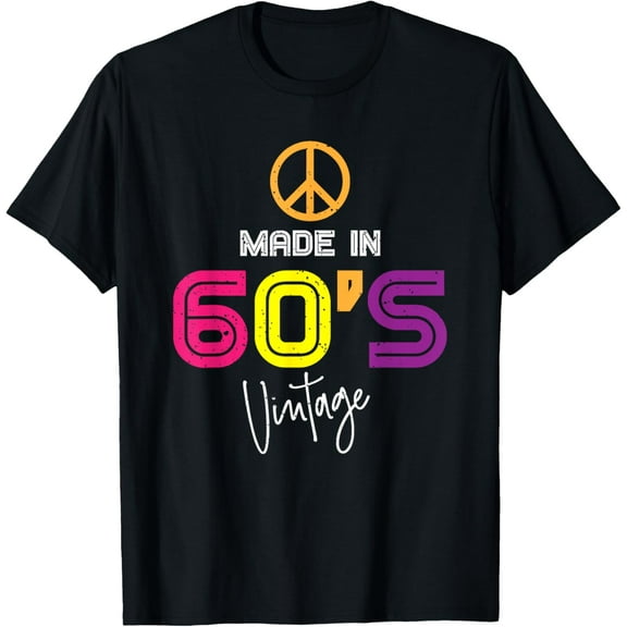Made in the 60s Birthday Vintage Retro Peace T-Shirt