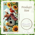 thumbnail image 2 of Colorful Floral Live Happy Banner Vibrant Bird Floral Display Butterfly Accent Spring Inspired Bird Backdrop for Home Decoration Garden Party Photo Shoot, 2 of 9