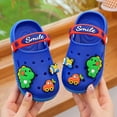 thumbnail image 2 of LIIPEE Boys Sandals Summer Cute Comfortable Cartoon Closed Toe Non- Soft Sole On Water Shoes Boys Cozy Pool Beach Outdoor Indoor Wear Clogs,Blue,12-18 Months, 2 of 3