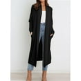 thumbnail image 4 of Womens Casual Long Cardigan Long Sleeve Open Front Sweater Coat Outerwear, 4 of 4