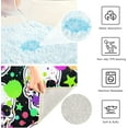 thumbnail image 7 of Coolnut Colorful Splash Skull Bathroom Rug Rectangular Bath Mat Non Slip Bath Rugs Absorbent Shaggy Bathmats for Sink Shower 16" x 24" Home Decor, 7 of 7