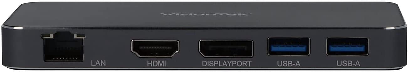 VisionTek VT400 Dual Display USB-C Docking Station with Power Passthrough - HDMI, DP Port - 901469