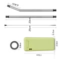 thumbnail image 3 of Pailles Pliables Réutilisables en Acier Inoxydable, Porte-Clés Pliable, Ensemble Portable Premium de Qualité Alimentaire avec Étui Rigide, Petit, 3 of 9