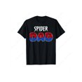 thumbnail image 1 of Spider Dad Graphic T Shirt for Men Bold Red & Blue Spider Web Print, 1 of 5