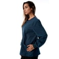 thumbnail image 2 of Just Love Women's Solid Scrub Jacket - Comfortable and Professional Uniform Coat (Caribbean Blue, X-Small), 2 of 3