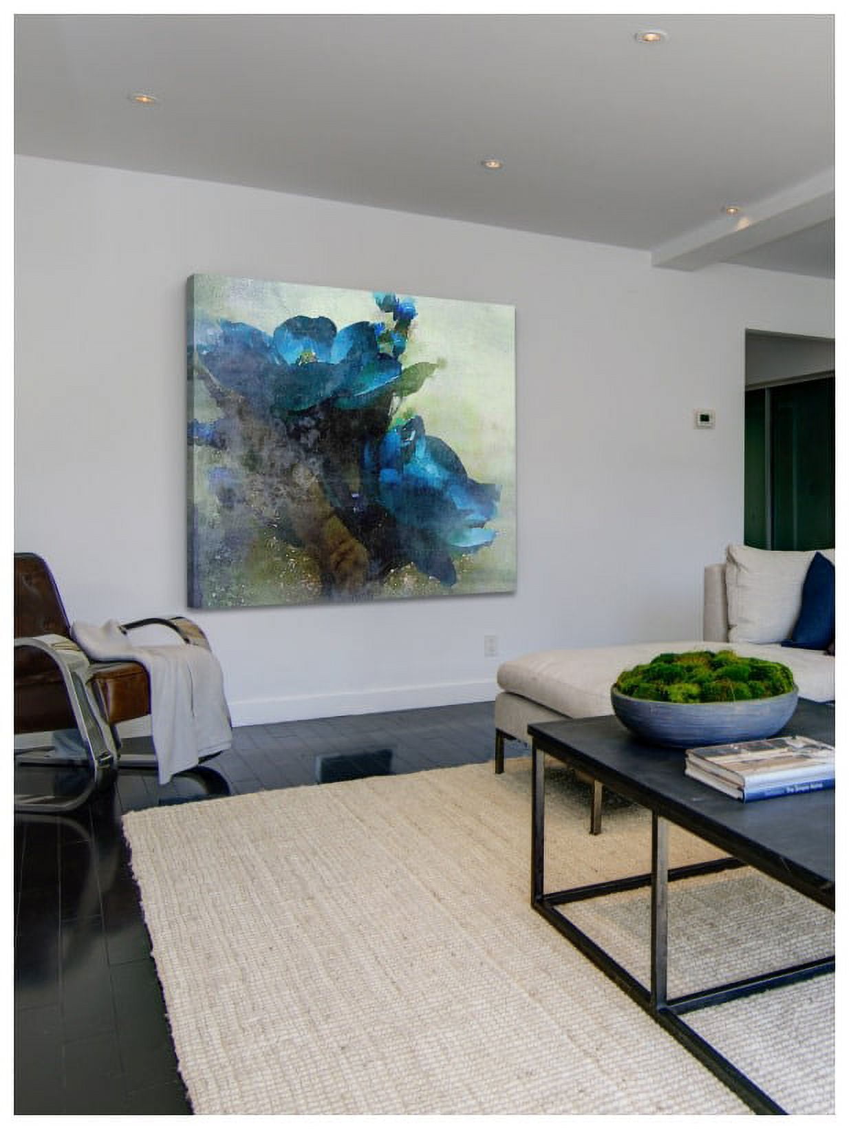Marmont Hill - "Spring Blue Flowers" by Irena Orlov Painting Print on Wrapped Canvas