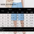 thumbnail image 4 of Women Lightweigh Shorts Drawstring Pull-on Wide Leg Straight Casual Short Pants Bermuda Shorts For Women Knee Length Wide Leg Summer Short Summer Beach Vacation Outfit Khaki XXL, 4 of 7