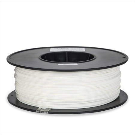 Inland 1.75mm White PLA 3D Printer Filament - 1kg Spool (2.2 lbs)