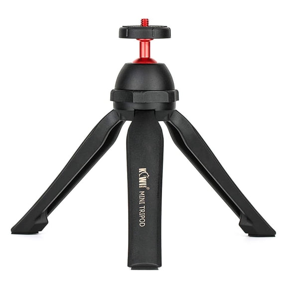 Trípode de mesa KIWIFOTOS Mini con cabezal esférico de 360° para cámara y teléfono