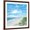 Brown Frame, variant on Art.com Day At The Beach Square Stretched Canvas Print Wall Art by Julie DeRice, 16" x 16"