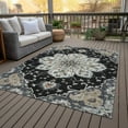 thumbnail image 3 of Dalyn Rugs Machine Washable Indoor/Outdoor Chantille ACN2194 Black 3' x 5' Rug, 3 of 9