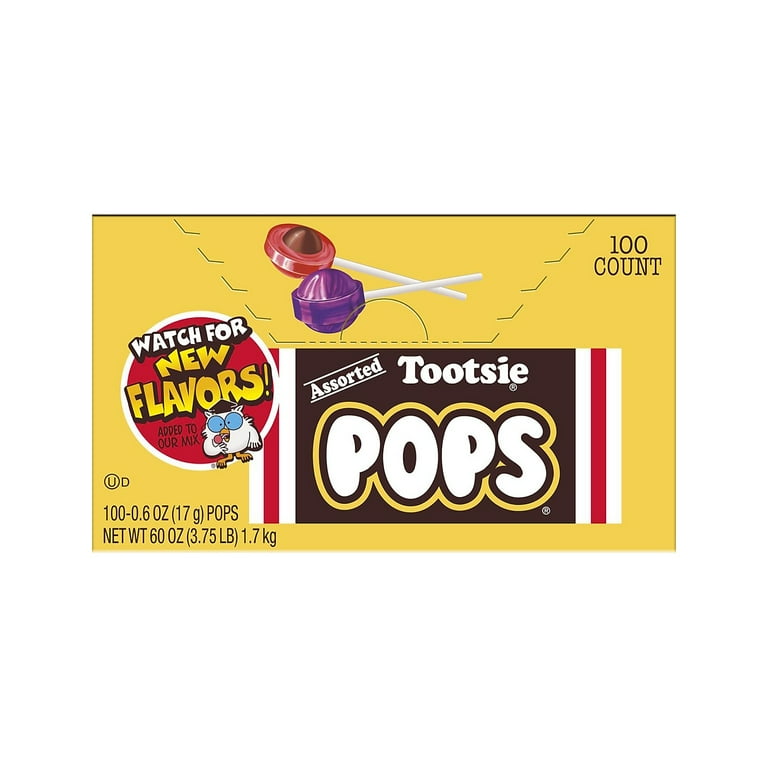 Tootsie Pops Candy Variety Packs, Assorted Flavors, 0.6 oz