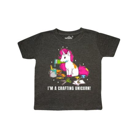 

Inktastic I m a Crafting Unicorn Gift Toddler Toddler Girl T-Shirt