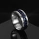 thumbnail image 1 of Nuevo anillo de pareja giratorio de acero inoxidable genial, cadena giratoria de alta calidad, anillos giratorios para mujer, hombre, joyería Punk, regalo de fiesta Tan Jianjun unisex, 1 of 2