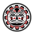 thumbnail image 2 of Tribal American Ethnic Sun Wall Decal Wallmonkeys Peel and Stick Graphic (48 in H x 48 in W) WM502467, 2 of 4