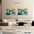 thumbnail image 4 of Elephant Stock Abstract Forest Wall Art - Horizontal Canvas Wall Art - Living Room Wall Decor - Nature Canvas - Brown And Orange Decor - 48" x 32", 4 of 8
