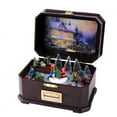 thumbnail image 1 of Christmas decoration luminous rotating music box ornaments, 1 of 9