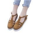 thumbnail image 4 of JeashCHAT Clearance Sandals for Women New Summer Thick Sole Women's Shoes Color Hollow Out Casual Round Toe Sandals, 4 of 4