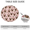 thumbnail image 6 of German Shepherd and Pioneer Flower Round Fitted Tablecloth with Elastic Edge,Dining Table Cover Waterproof,Outdoor Round Tablecloth for Camping,Dining,Indoor and Outdoor, 6 of 7