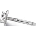 thumbnail image 3 of 14K White Gold Diamond Princess Semi-Mount Square Halo Engagement Ring (Size 7) Made In India rm2280e-150-waa, 3 of 5