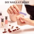 thumbnail image 4 of Matte Medium Long Square Pure Color Wear False Nails Press On Full Coverage Acrylic Fake Nails Tips, 4 of 4