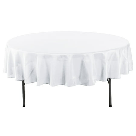 

Yesbay Kitchen Dining Room Restaurant Hemming Round Tablecloth Party Decor White 90