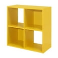 thumbnail image 2 of InRoom Furniture BK1568-Y 24 x 11 x 24 in. Bookcase & Organizer, Yellow, 2 of 5