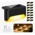 thumbnail image 1 of 16pzs Lámpara Luz Solar Exterior Jardín Escalera Tierra Led Modelo Negro, 1 of 4
