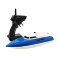 thumbnail image 2 of Blue Blue 2.4G Remote Control Speedboat, High Speed Electric Rc Racing Boat For Pool Lake, Double Motor For Kids, 2 of 4