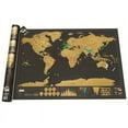 thumbnail image 1 of Luckies of London | Scratch Off World Map Deluxe Travel Size | Mini Travel Map To Track Travels, 1 of 4